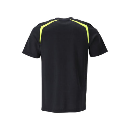 T-shirt, nowoczesny krój T-shirt Multisafe, czarno-niebieski/hi-vis-żółty