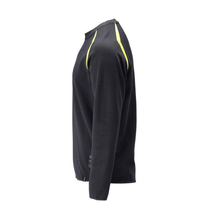 Bluza o nowoczesnym kroju. Bluza Multisafe, czarno-niebieska/żółta odblaskowa