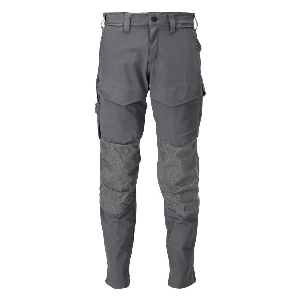 Spodnie z kieszeniami na kolanach, spodnie ULTIMATE STRETCH, kolor antracytowy