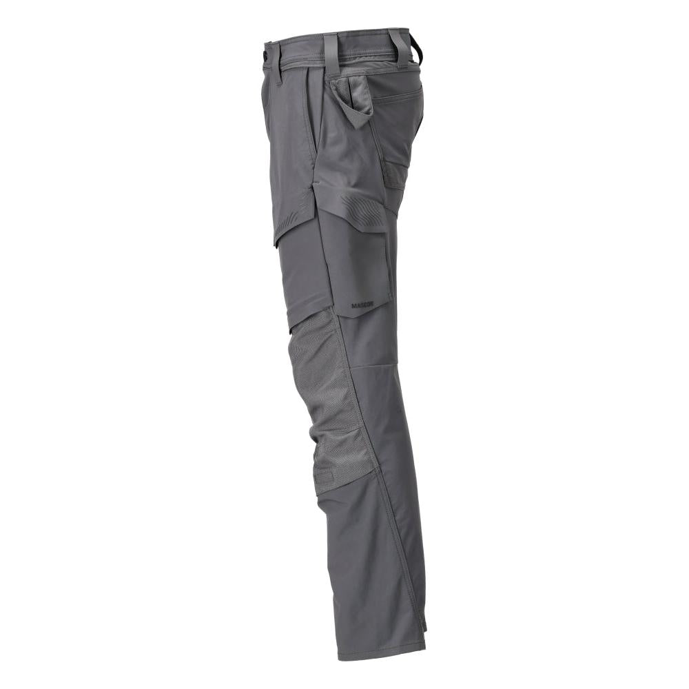 Spodnie z kieszeniami na kolanach, spodnie ULTIMATE STRETCH, kolor antracytowy