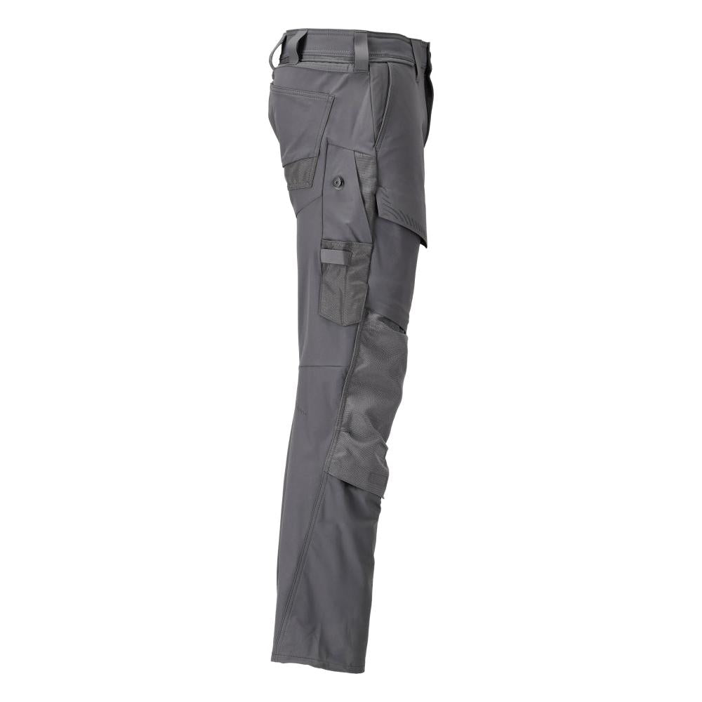Spodnie z kieszeniami na kolanach, spodnie ULTIMATE STRETCH, kolor antracytowy