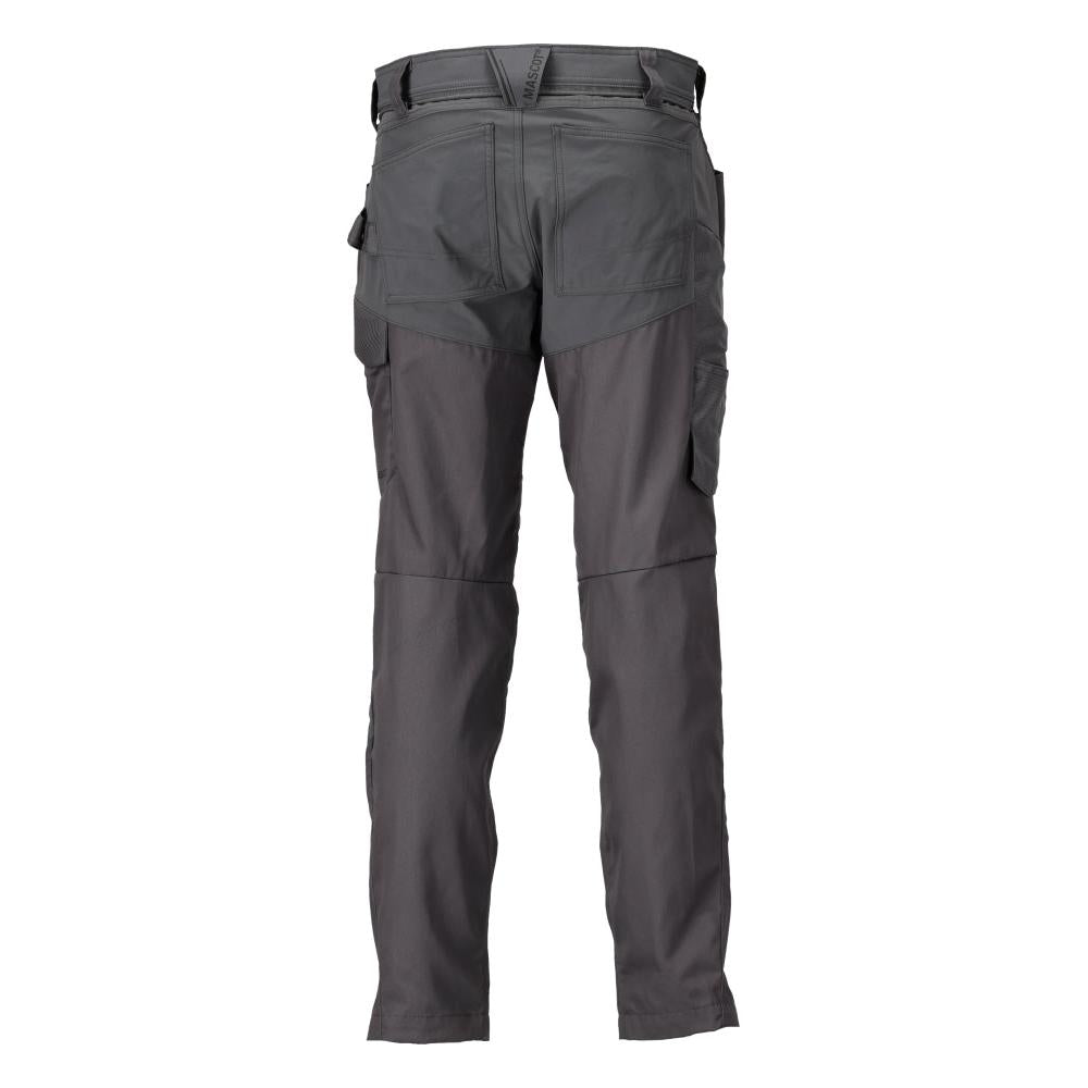 Spodnie z kieszeniami na kolanach, kolor antracytowy