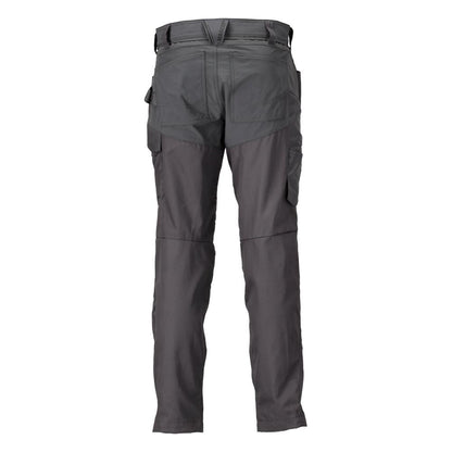 Spodnie z kieszeniami na kolanach, kolor antracytowy