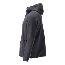 Bluza polarowa, kaptur, kurtka z mikropolaru zapinana na zamek, kolor czarno-niebieski