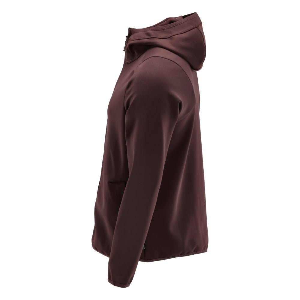 Bluza polarowa, kaptur, kurtka z mikropolaru zapinana na zamek, kolor bordowy