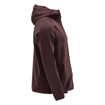 Bluza polarowa, kaptur, kurtka z mikropolaru zapinana na zamek, kolor bordowy