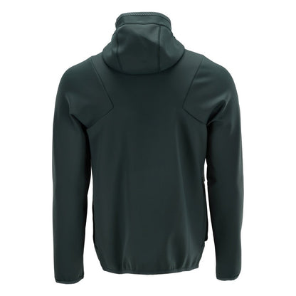 Bluza polarowa, kaptur, kurtka z mikropolaru zapinana na zamek, w kolorze leśnej zieleni