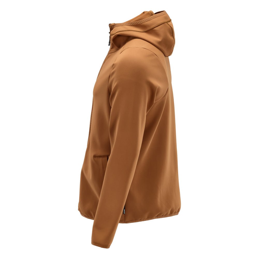 Bluza polarowa, kaptur, kurtka z mikropolaru zapinana na zamek, kolor orzechowy