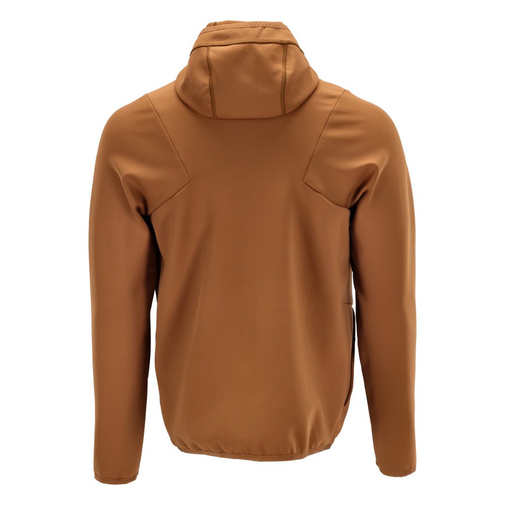 Bluza polarowa, kaptur, kurtka z mikropolaru zapinana na zamek, kolor orzechowy