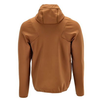 Bluza polarowa, kaptur, kurtka z mikropolaru zapinana na zamek, kolor orzechowy