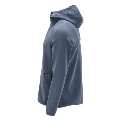 Bluza polarowa, kaptur, kurtka z mikropolaru zapinana na zamek, w kolorze kamiennego błękitu
