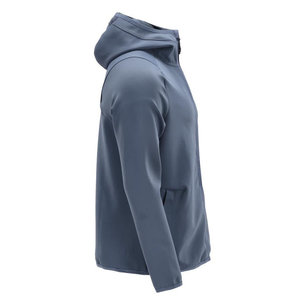 Bluza polarowa, kaptur, kurtka z mikropolaru zapinana na zamek, w kolorze kamiennego błękitu