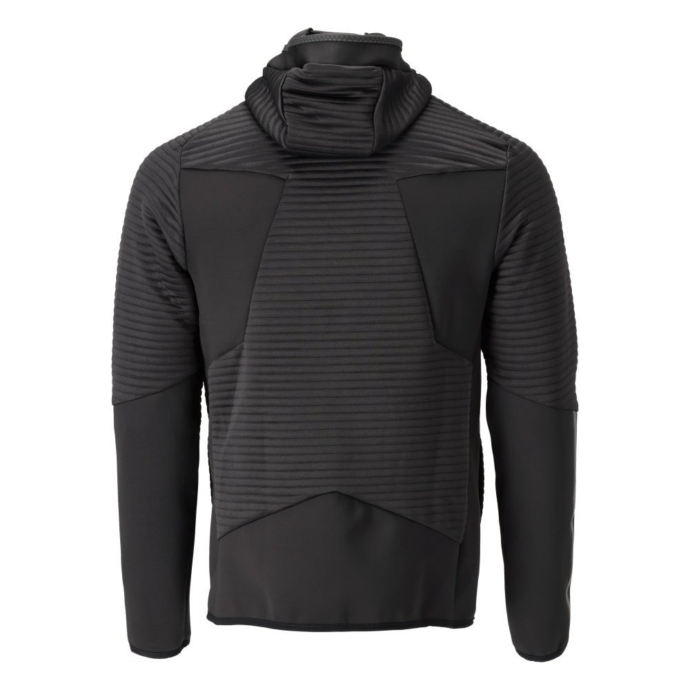 Bluza polarowa, kaptur, kurtka z mikropolaru zapinana na zamek, kolor czarny