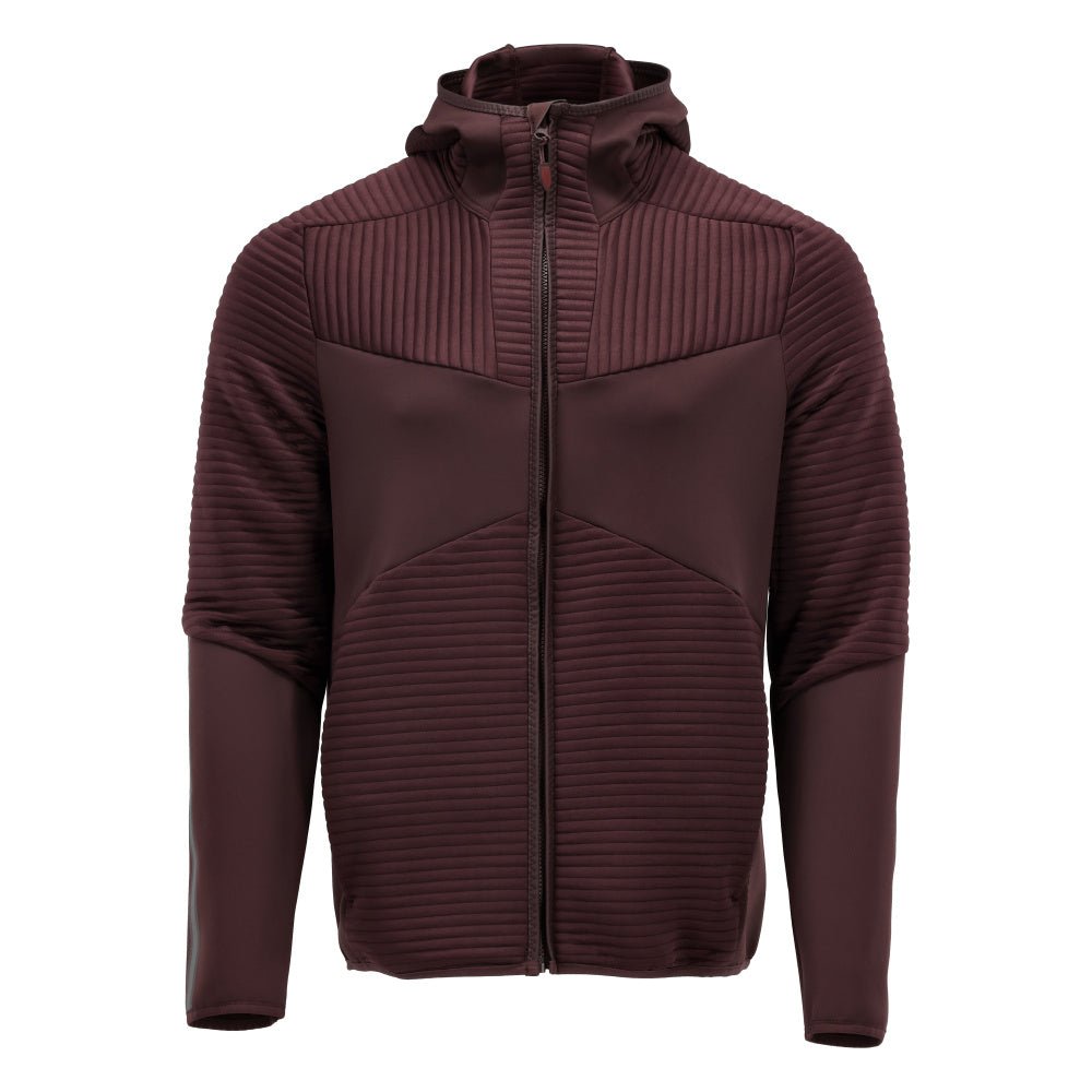 Bluza polarowa, kaptur, kurtka z mikropolaru zapinana na zamek, kolor bordowy