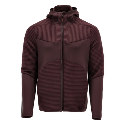 Bluza polarowa, kaptur, kurtka z mikropolaru zapinana na zamek, kolor bordowy