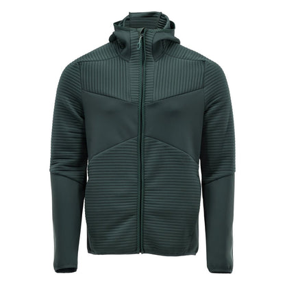 Bluza polarowa, kaptur, kurtka z mikropolaru zapinana na zamek, w kolorze leśnej zieleni
