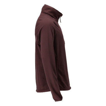 Sweter z mikropolaru w połączeniu z krótką kurtką z mikropolaru zapinaną na zamek