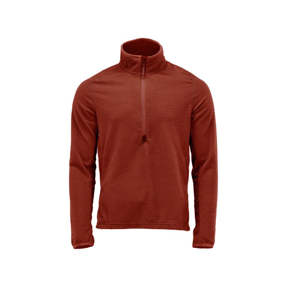 Sweter z mikropolaru w połączeniu z krótką kurtką z mikropolaru zapinaną na zamek