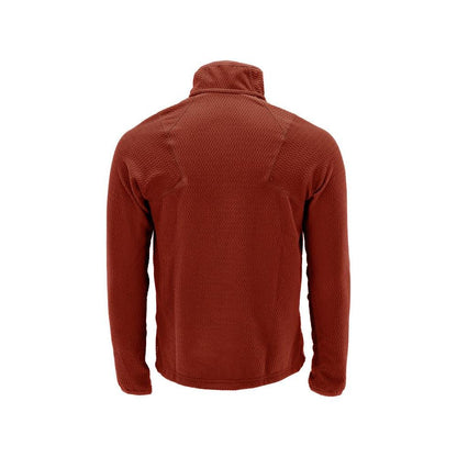 Sweter z mikropolaru w połączeniu z krótką kurtką z mikropolaru zapinaną na zamek