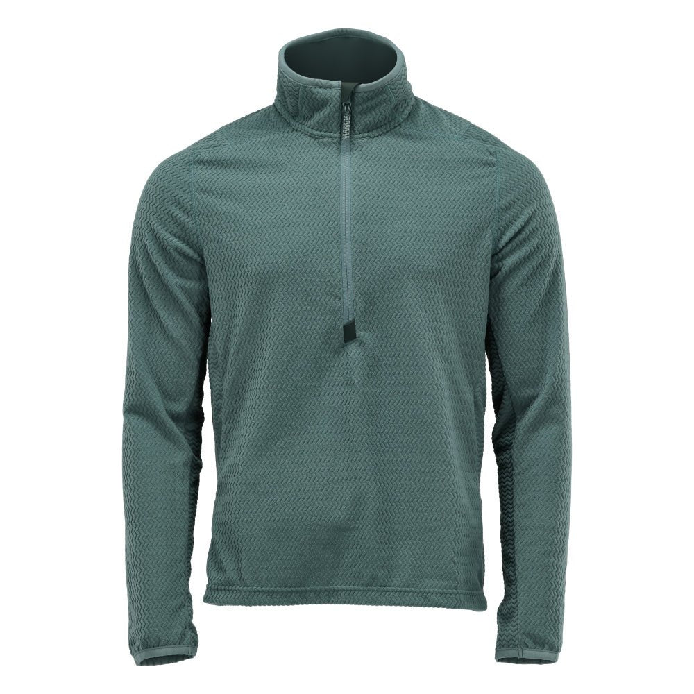 Sweter z mikropolaru w połączeniu z krótką kurtką z mikropolaru zapinaną na zamek