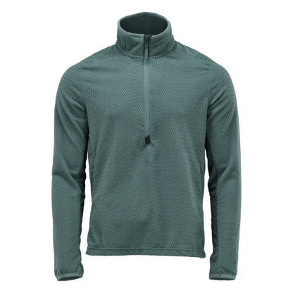 Sweter z mikropolaru w połączeniu z krótką kurtką z mikropolaru zapinaną na zamek