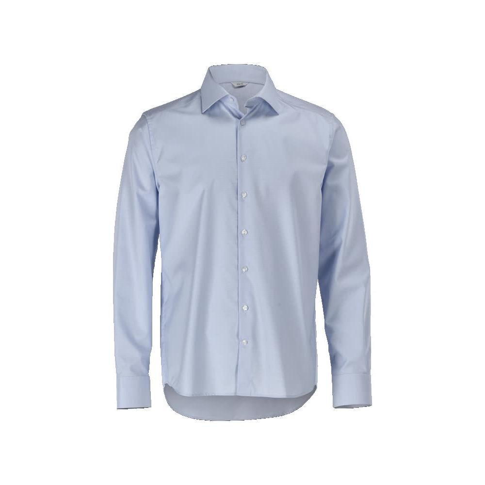 Koszula slim fit w kolorze jasnoniebieskim/białym