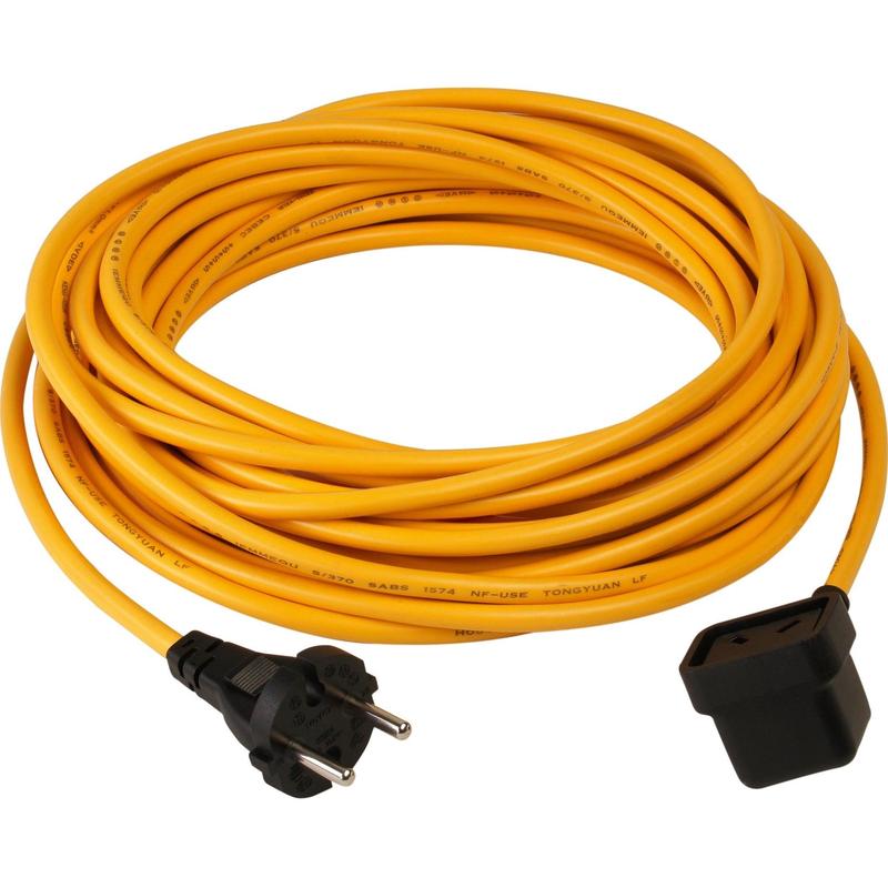 Kabel zasilający Numatic 2-żyłowy, 10 m x 1,50 mm, NuCable, żółty | Opakowanie (1 szt.)