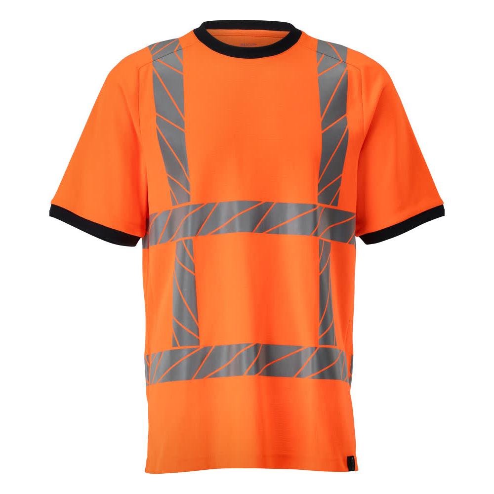 T-shirt, t-shirt o nowoczesnym kroju, odblaskowy pomarańczowy