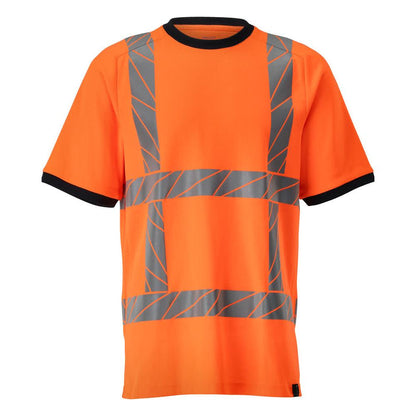 T-shirt, t-shirt o nowoczesnym kroju, odblaskowy pomarańczowy