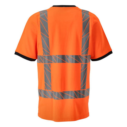 T-shirt, t-shirt o nowoczesnym kroju, odblaskowy pomarańczowy