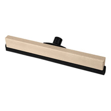 Nölle Profi Brush Power Stick Wasserschieber Holz Schaumgummi Doppel-Lippe od Nölle Profi Brush Bürsten- & Pinseltechnik e.K. charakteryzuje się prostokątnym designem, jasnym drewnianym uchwytem, podwójną piankową wargą i czarnym plastikowym złączem do uchwytów.