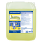 Ein 10-Liter-Gebinde Dr. Schnell DR.SCHNELL'S LEMON von DR.SCHNELL GmbH & Co. KGaA mit gelber Flüssigkeit und einem blau-gelben Etikett mit Produktangaben, ideal für die effektive Reinigung im Haushalt.