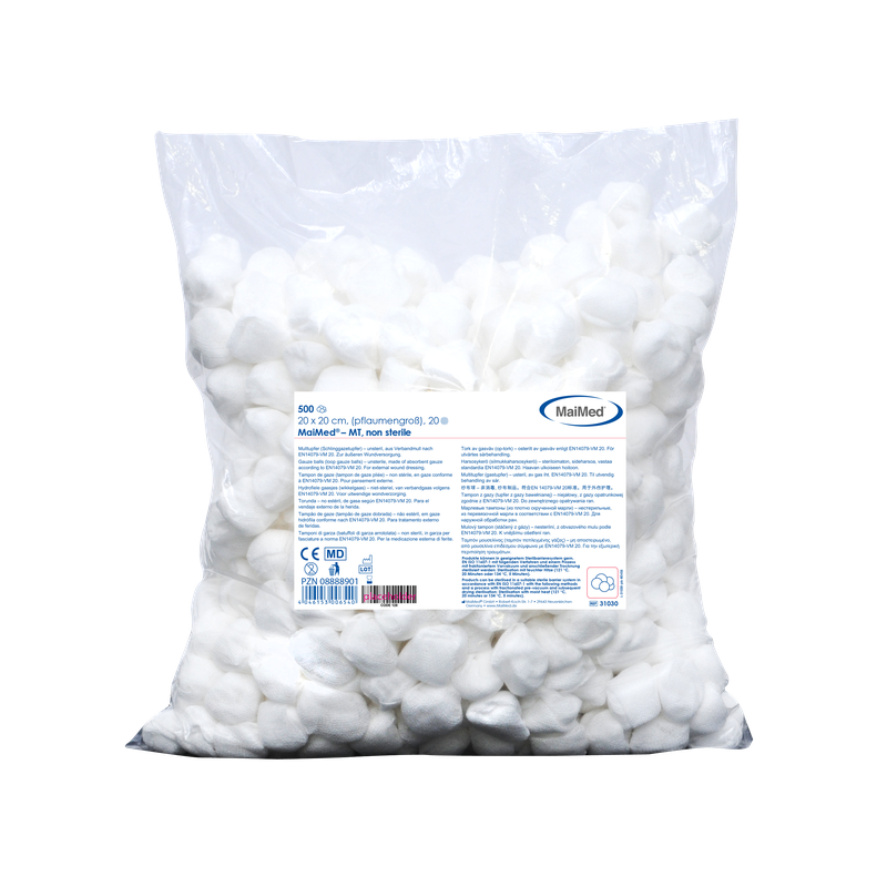 MaiMed-MT – gaziki niesterylne, 500 sztuk/worek foliowy