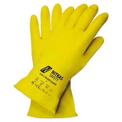 NITRAS YELLOW CLEANER, rękawice chroniące przed chemikaliami, żółte