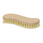 Szczotka do szorowania Nölle Profi Brush w kształcie litery S (20 cm) od Nölle Profi Brush Bürsten- & Pinseltechnik e.K. charakteryzuje się zakrzywionym, ergonomicznym drewnianym uchwytem oraz sztywnymi, jasnymi włóknami ułożonymi w rzędach.