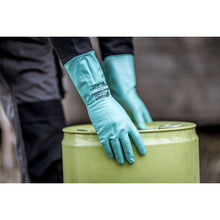 NITRAS GREEN BARRIER FLEX, rękawice chroniące przed chemikaliami, zielone