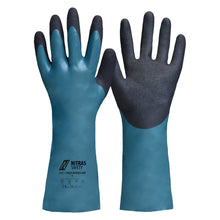 NITRAS GREEN BARRIER GRIP, rękawice chroniące przed chemikaliami, kolor benzynowy / czarny