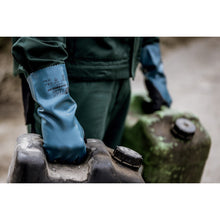 NITRAS GREEN BARRIER GRIP, rękawice chroniące przed chemikaliami, kolor benzynowy / czarny