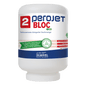 Biała 4 kg kaseta z napisem "Dr. Schnell PEROJET BLOC 2 ECO" firmy DR.SCHNELL GmbH & Co. KGaA to przyjazny dla środowiska przemysłowy środek do mycia naczyń; etykieta jest opatrzona niemieckim tekstem "SAFESYSTEM" i zielono-czerwonymi elementami graficznymi.