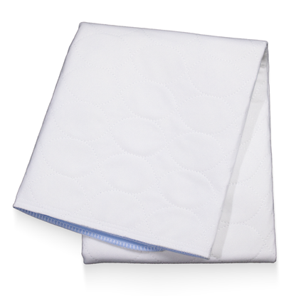 Ochraniacz na łóżko AMPri MED-COMFORT nadający się do prania 75 x 90 cm, niebieski/biały | Opakowanie (1 szt.)