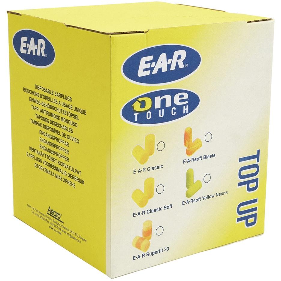 Zatyczki do uszu 3M™ E-A-R™ Classic™, worek uzupełniający, PD-01-009 | Opakowanie (500 par)