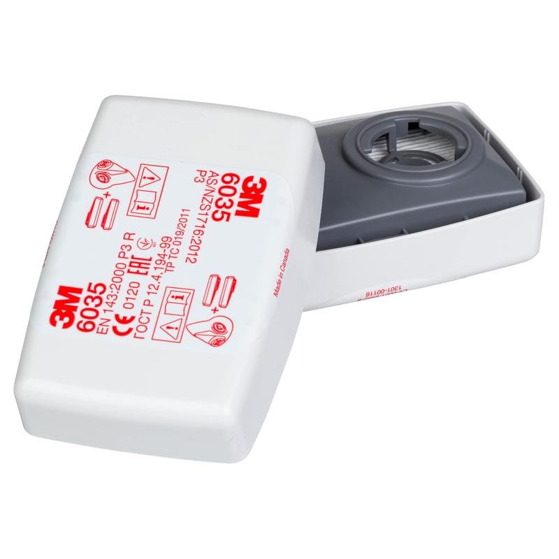 Filtr cząstek stałych 3M™, P3 R 6035 | Opakowanie (20 sztuk)