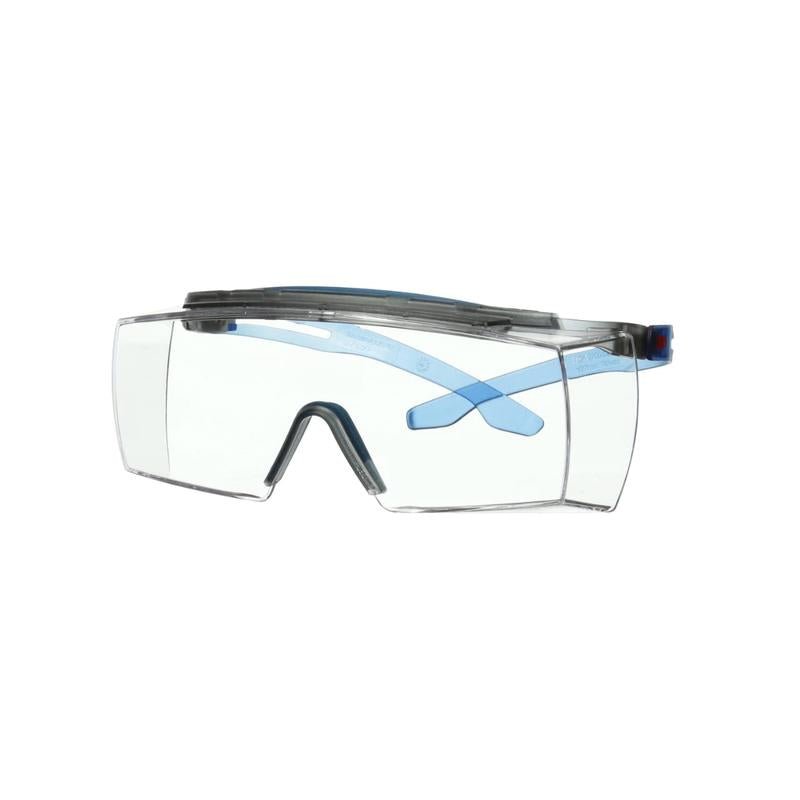 Okulary ochronne 3M™ SecureFit™ 3700, niebieskie zauszniki, osłona brwi, powłoka przeciwmgielna Scotchgard™ (K&N), przezroczyste soczewki, SF3701XSGAF-BLU-EU, 20 szt. w opakowaniu | Opakowanie (1 szt.)