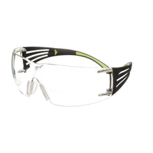Okulary ochronne dla czytnika 3M™ SecureFit™ 400, czarno-zielone zauszniki, powłoka odporna na zarysowania/zaparowanie, przezroczyste soczewki +2.0 Power, SF420AS/AF-EU, 20 szt. w opakowaniu | Opakowanie (1 szt.)
