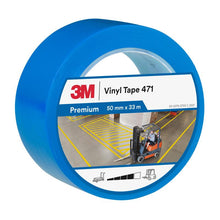 Taśma 3M™ z miękkiego PVC 471, niebieska, 50 mm x 33 m, 0,14 mm, pakowana pojedynczo | Opakowanie (1 rolka)