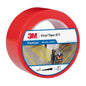 Taśma 3M™ z miękkiego PVC 471, czerwona, 50 mm x 33 m, 0,14 mm, pakowana pojedynczo | Opakowanie (1 rolka)