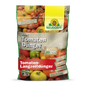 Nawóz do pomidorów Azet z Neudorff Shop to 1,75 kg organiczny nawóz do pomidorów, zapakowany z obrazkami czerwonych i żółtych pomidorów oraz zielonymi, żółtymi i czerwonymi niemieckimi etykietami.