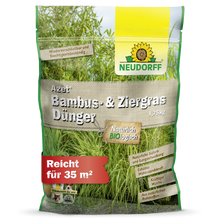Azet Bambus- & ZiergrasDünger od Neudorff Shop: 1,75 kg dla traw w ogrodzie, składniki organiczne, wystarcza na 35 m². Zielono-żółte opakowanie z motywem trawy i bambusa sprawia, że stosowanie jest szczególnie łatwe.