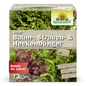 Eine 5 kg Kiste Neudorff Shop Azet Baum-, Strauch- & HeckenDünger, ein organischer Dünger für Bäume, Sträucher und Hecken im Garten. Die Verpackung zeigt Grünpflanzen und deckt bis zu 100 m² ab.