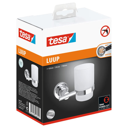 tesa Luup Zahnbürstenhalter, verchromt, inkl. Klebelösung